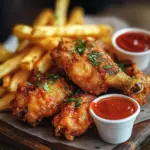 Papas de pollo frito