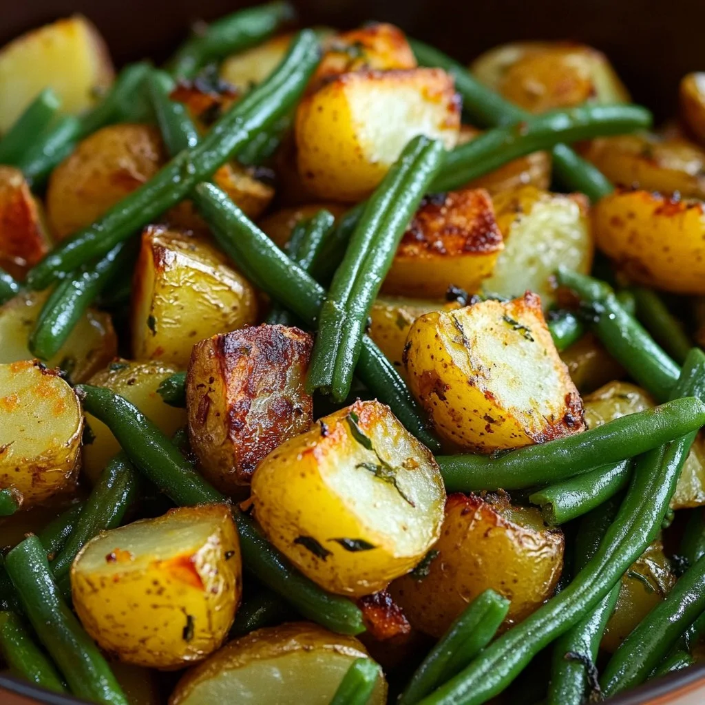 Papas y Judías Verdes al Horno, un platillo delicioso y saludable