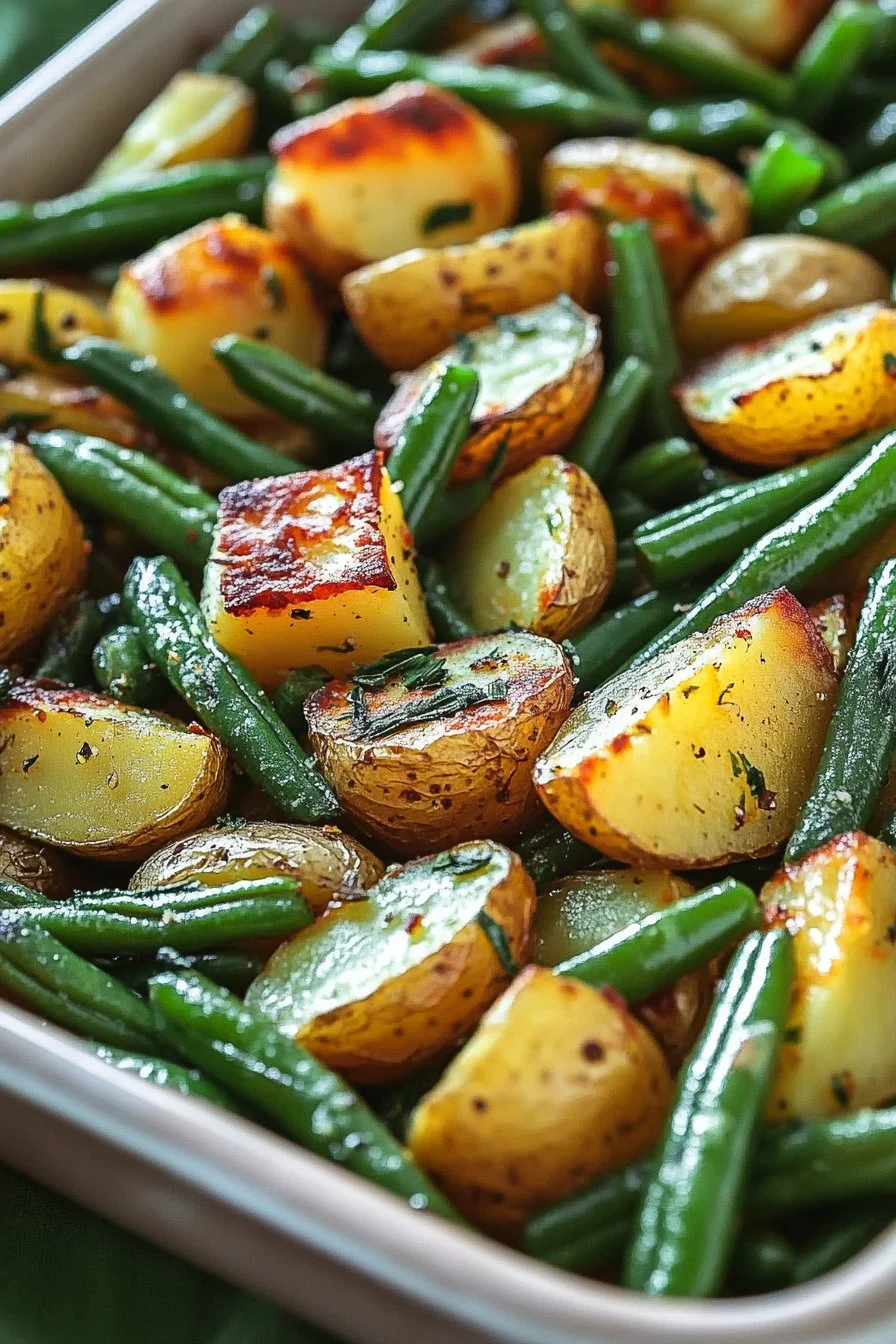 Papas y Judías Verdes al Horno