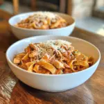 Pasta con Pollo en Salsa de Tomates