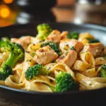 Pasta con Pollo y Brócoli