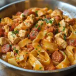 Pasta con Pollo y Chorizo