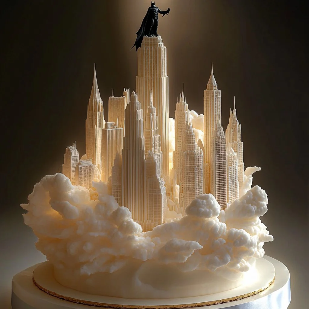 Pastel de Aventura de Superhéroes decorado con figuras de héroes en colores vivos