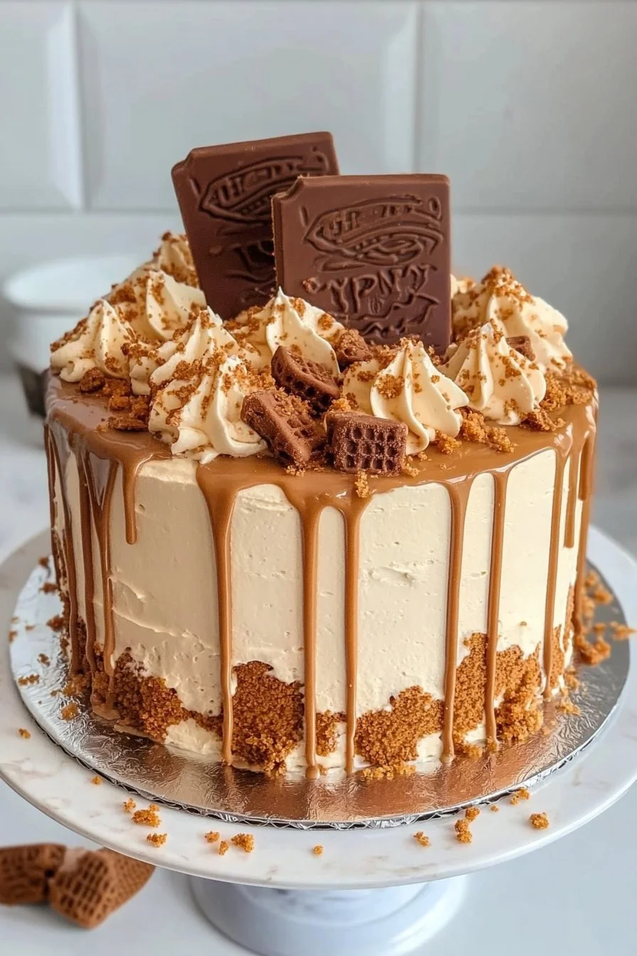 Pastel de goteo Biscoff