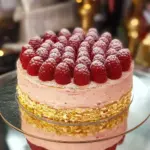 Pastel de mousse de frambuesa