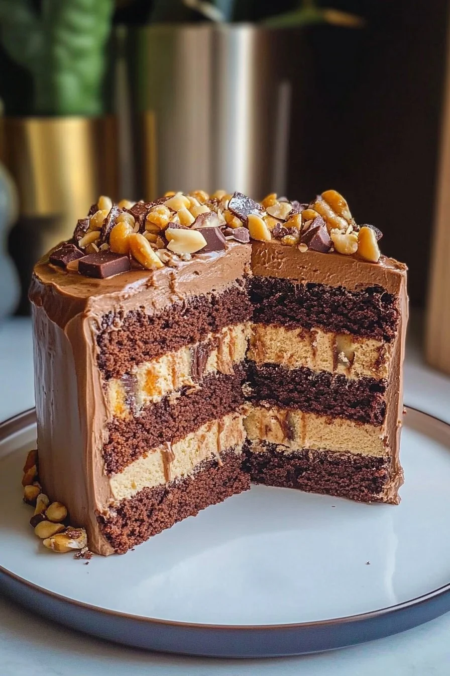 Pastel de Snickers