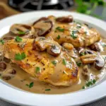 Pechuga de Pollo en Salsa de Champiñones Cremosa