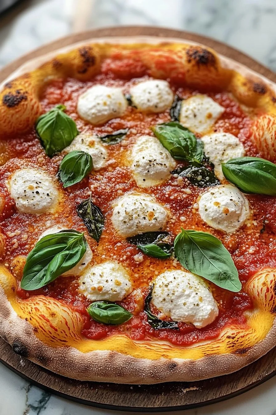 Pizza al estilo napolitano auténtica inspirada en Nápoles
