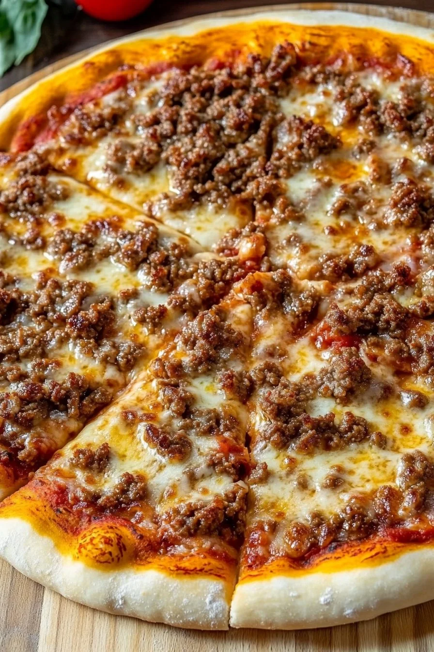 Pizza Americana de Carne Picada