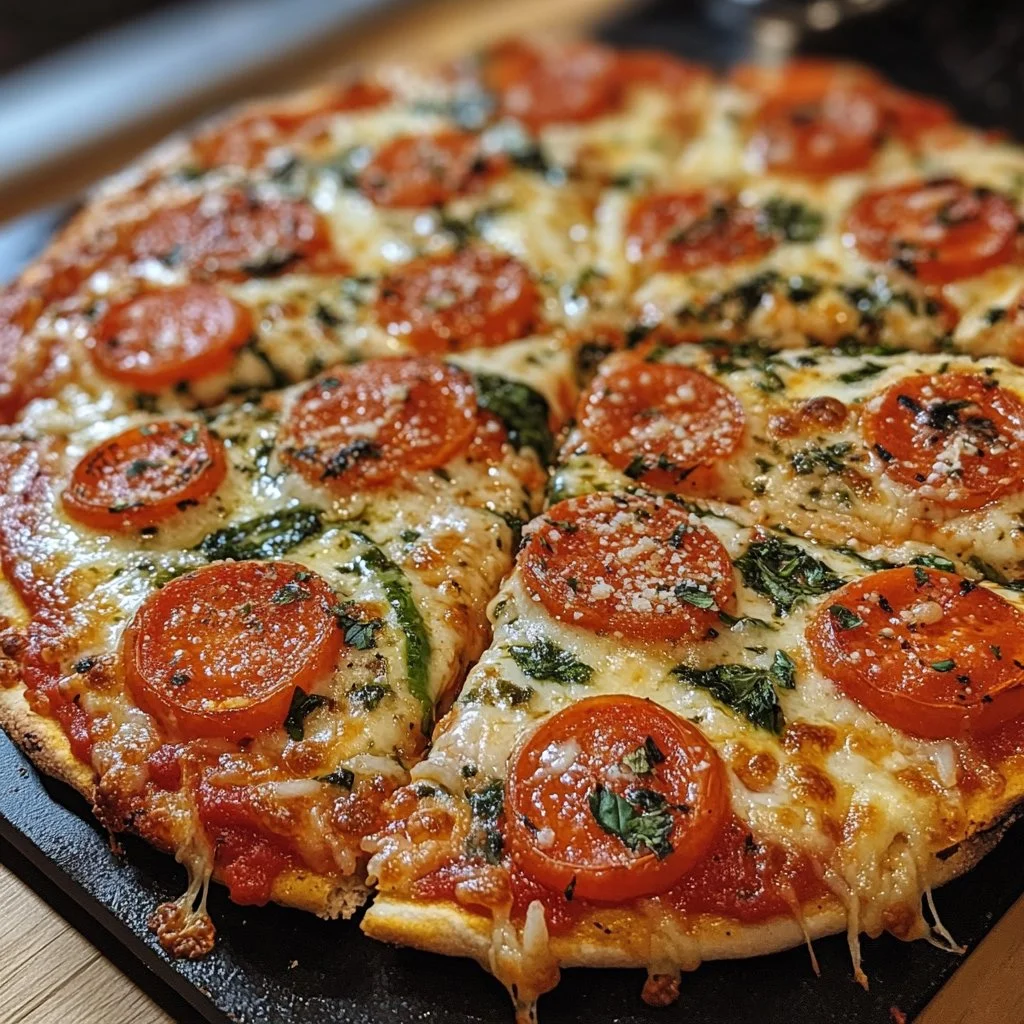 Pizza con base de arroz, una opción deliciosa y saludable sin gluten.