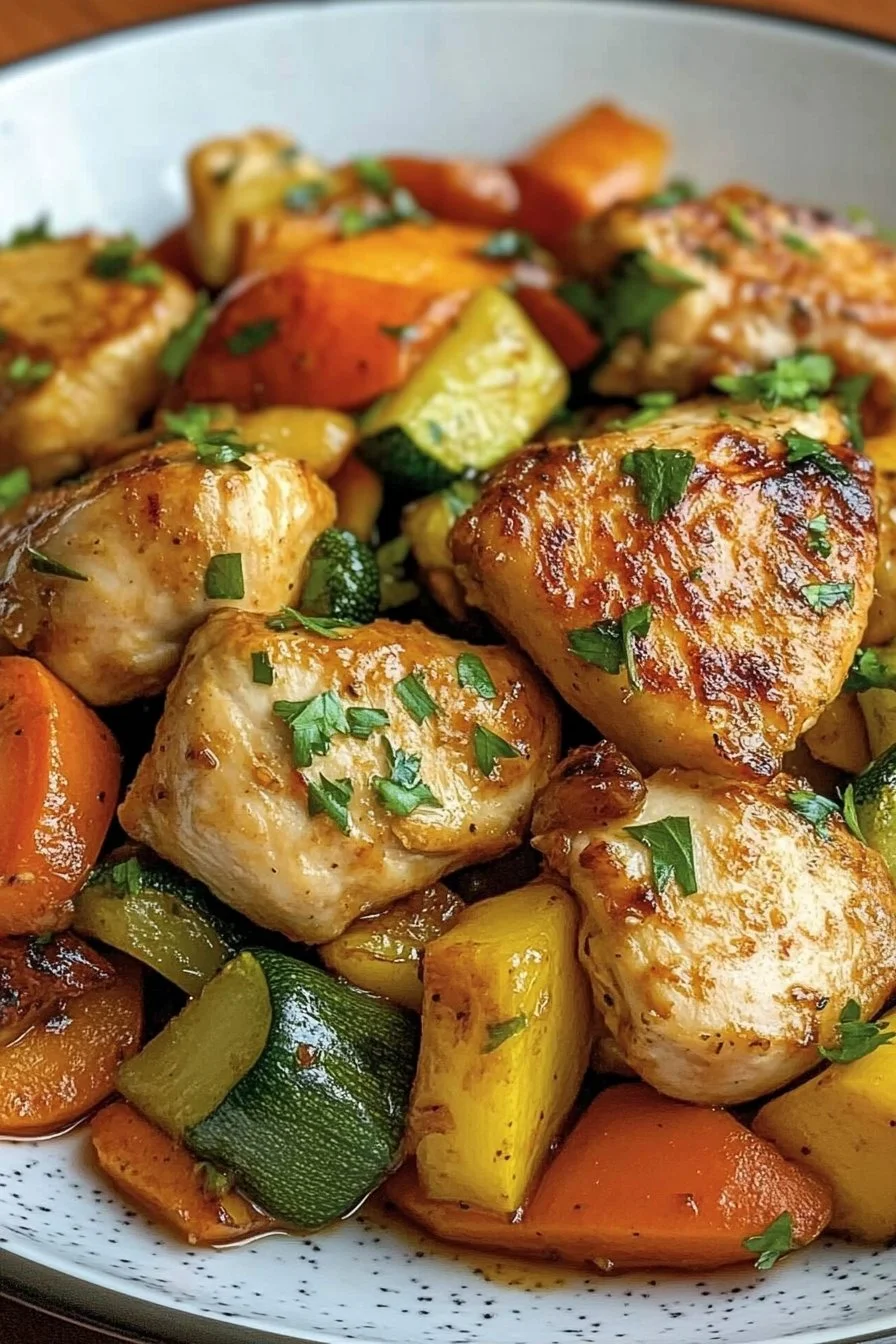 Pollo con Verduras Receta