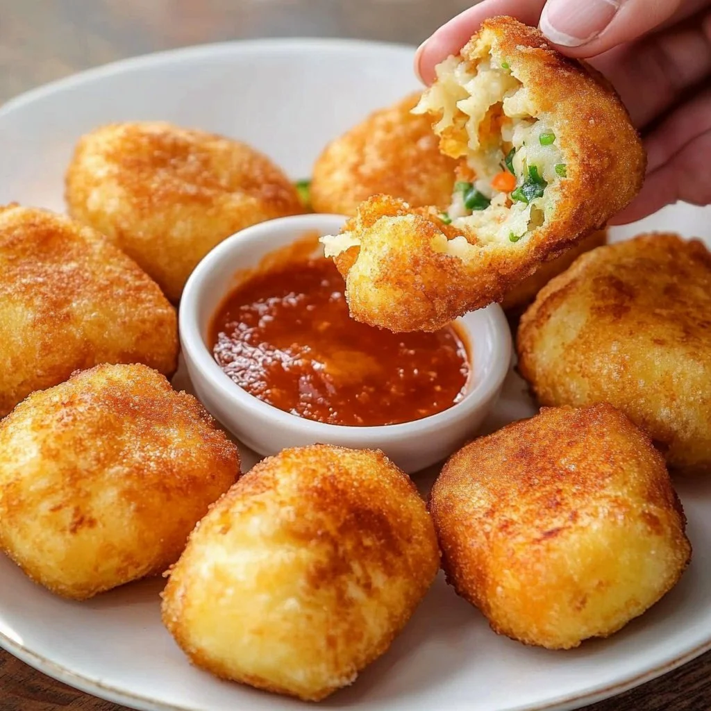 Plato de Purè de Patata cremoso con hierbas frescas.