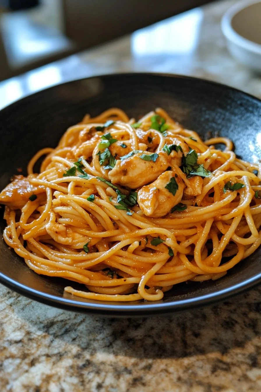 Receta de Pasta de Pollo Chipotle Picante