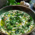 Salsa Cremosa de Ajo y Perejil Estilo Mediterráneo