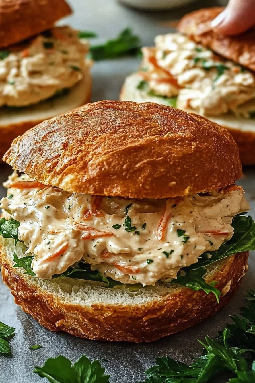 Sándwiches Cremosos de Pollo