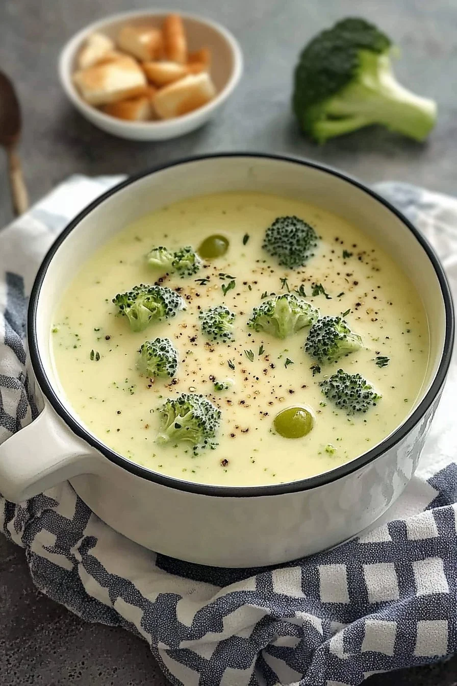 Sopa de brócoli a la crema