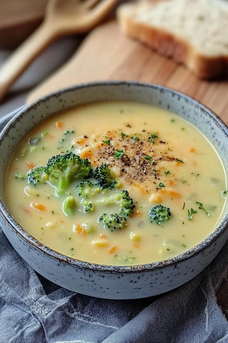 Sopa de Brócoli y Cheddar