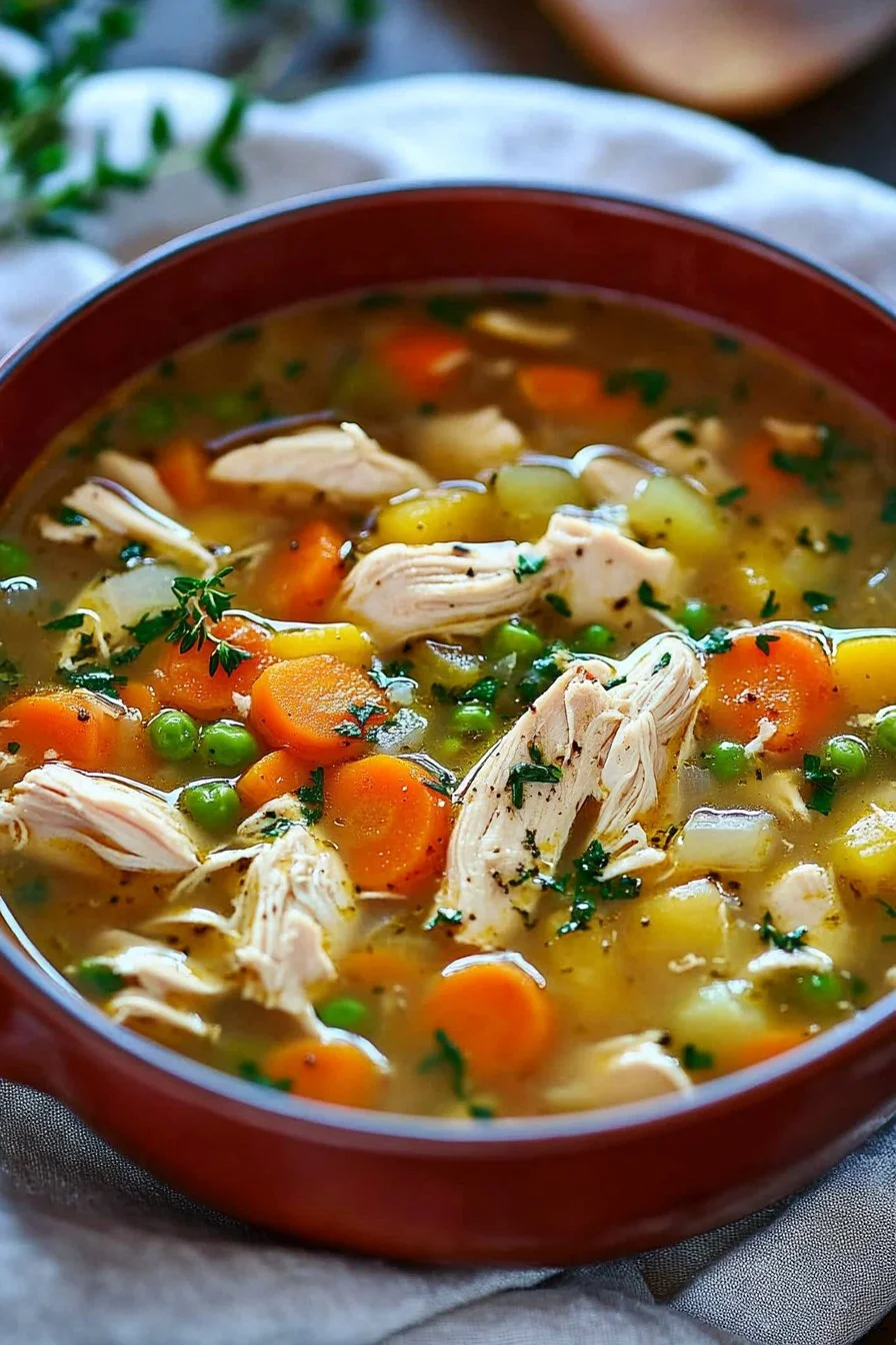 Sopa de Pollo con Verduras