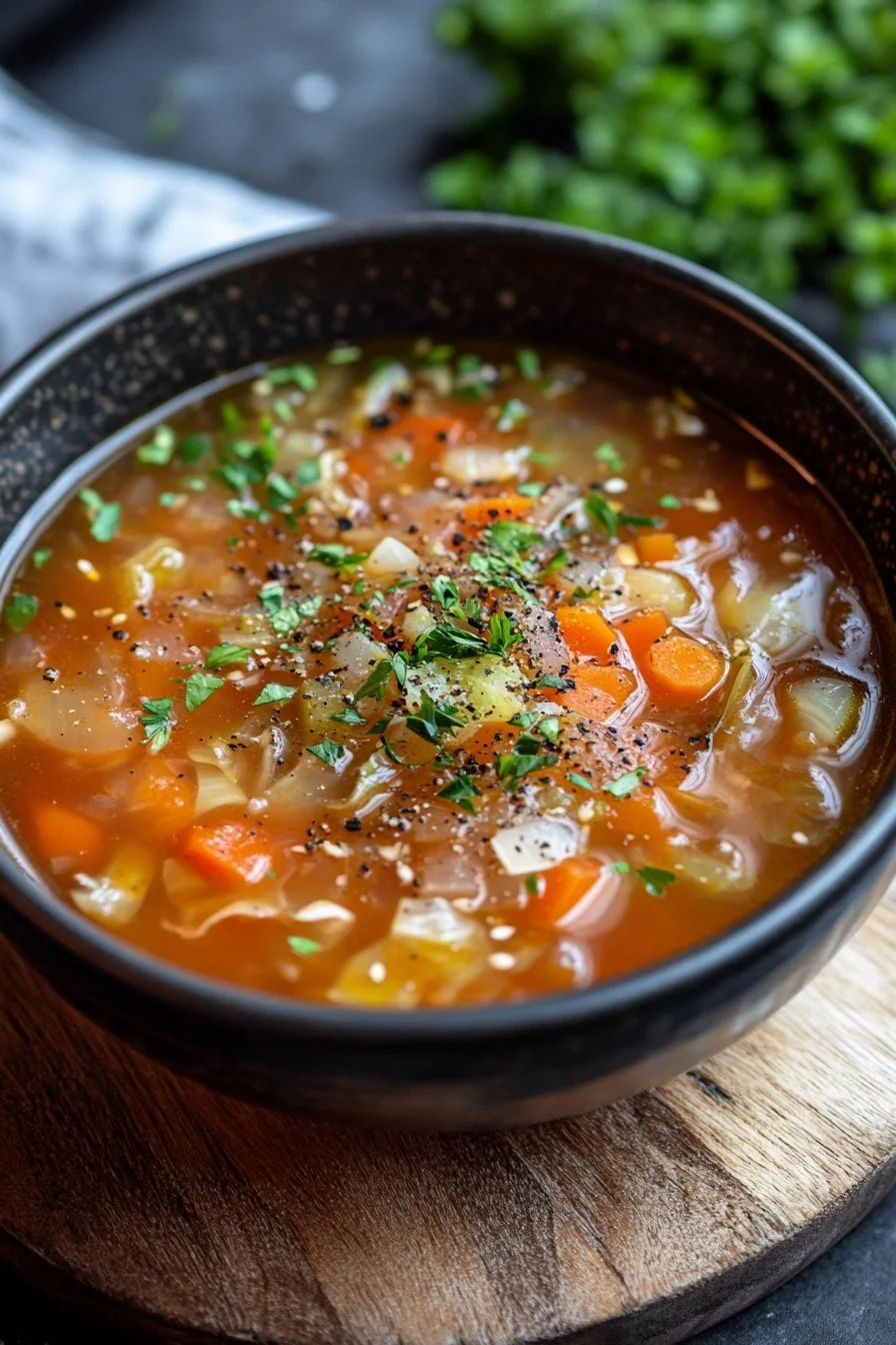 Sopa quema-grasas de repollo