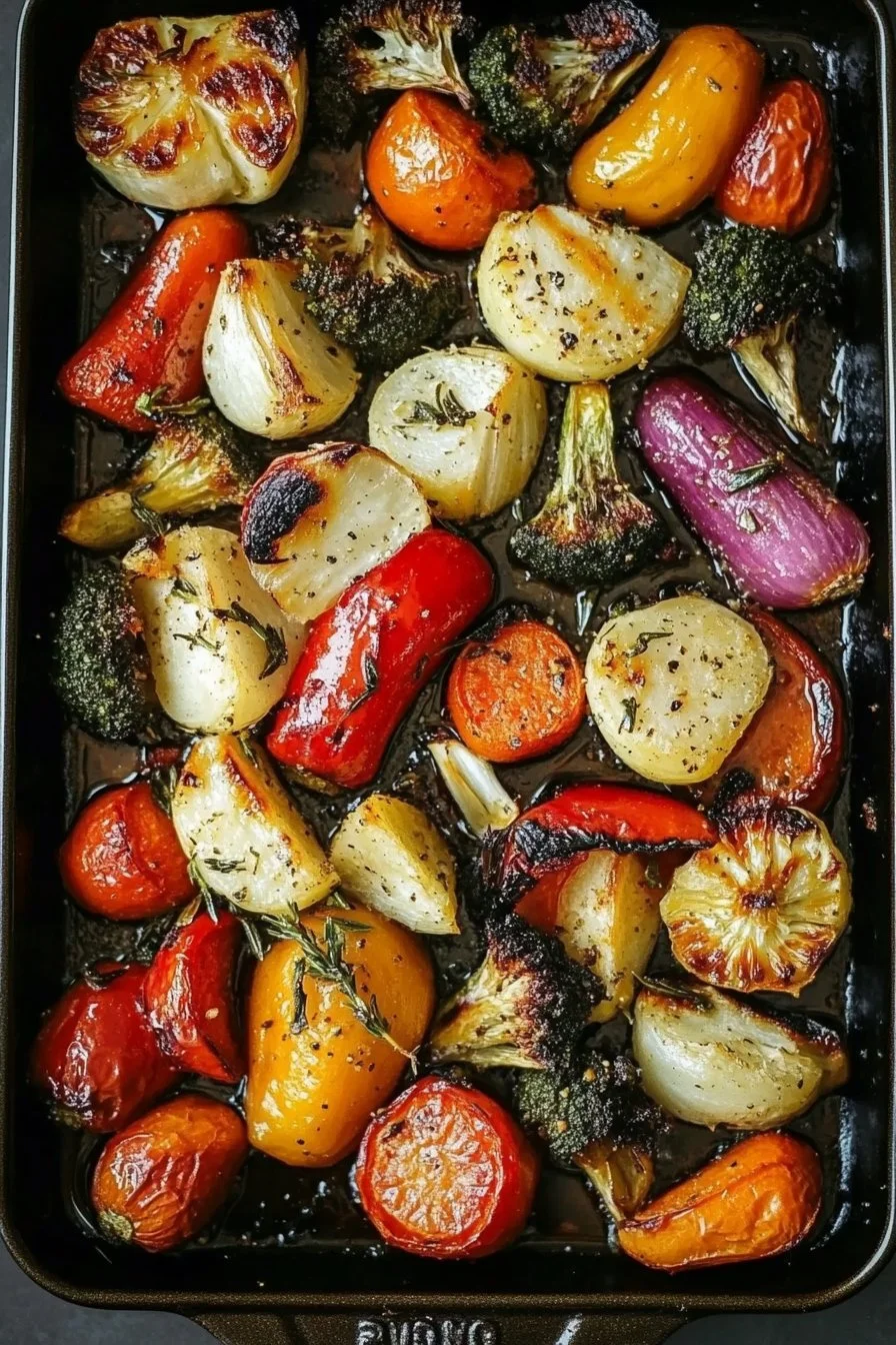 Verduras Asadas al Ajo