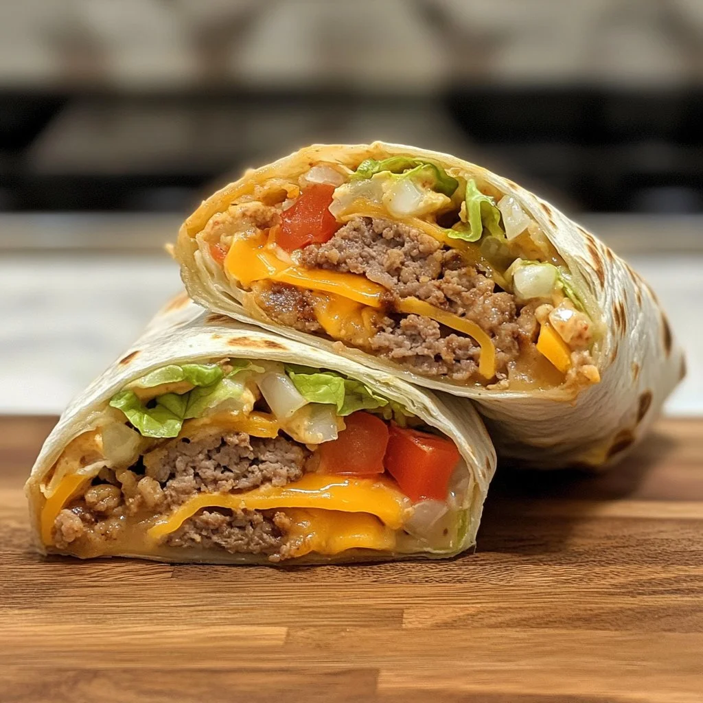 Wrap de Big Mac con ingredientes frescos y sabrosos