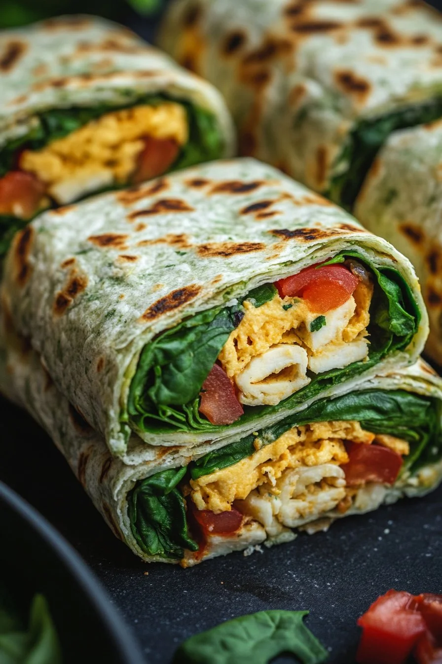 Wrap de espinacas Keto