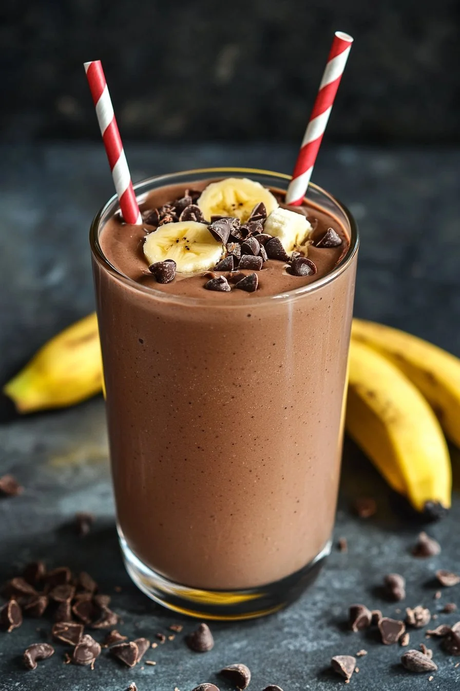 5-Minute Chocolate Avocado Banana Smoothie