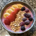 Bowl de Smoothie de Frutas en 5 Minutos (con Yogur Griego)