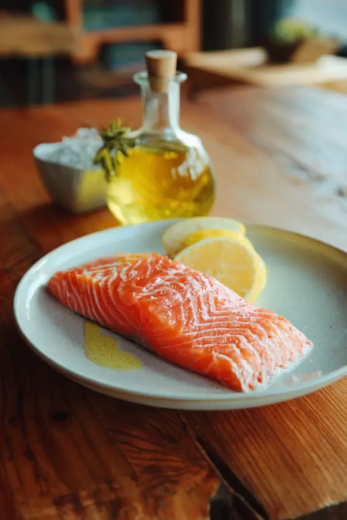 Cena sencilla de salmón