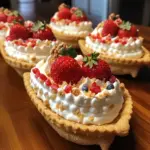 Barcos de Galleta de Fresa