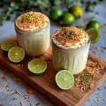 Batido de pastel de lima y coco
