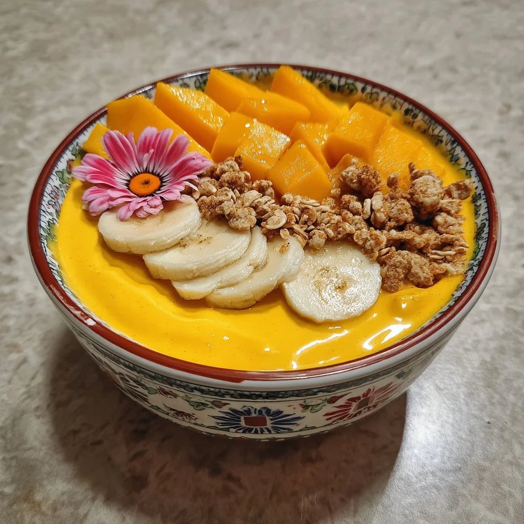 Batido espeso de mango sin plátano, fresco y nutritivo