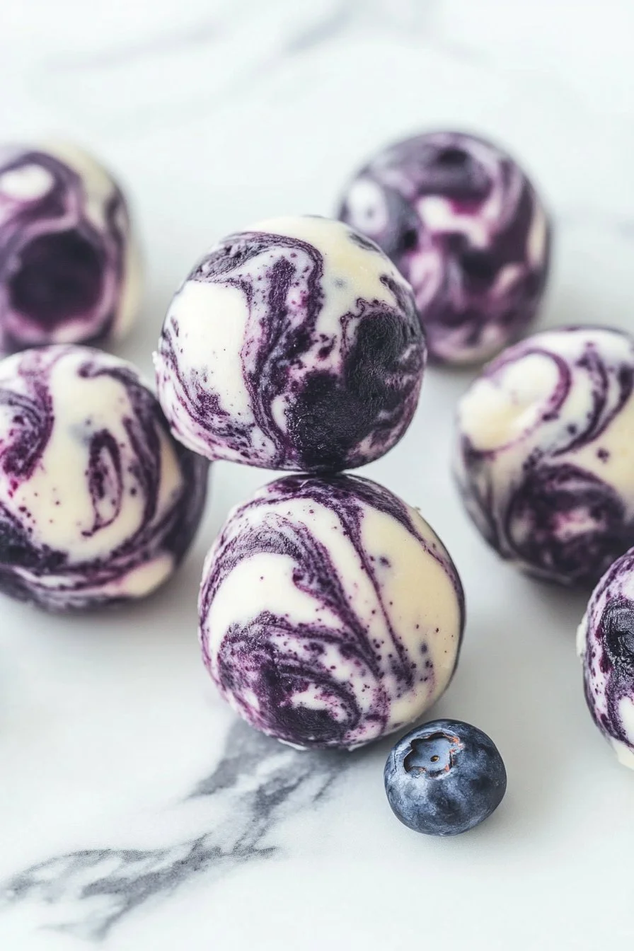 Blueberry Swirl Yogurt Bites