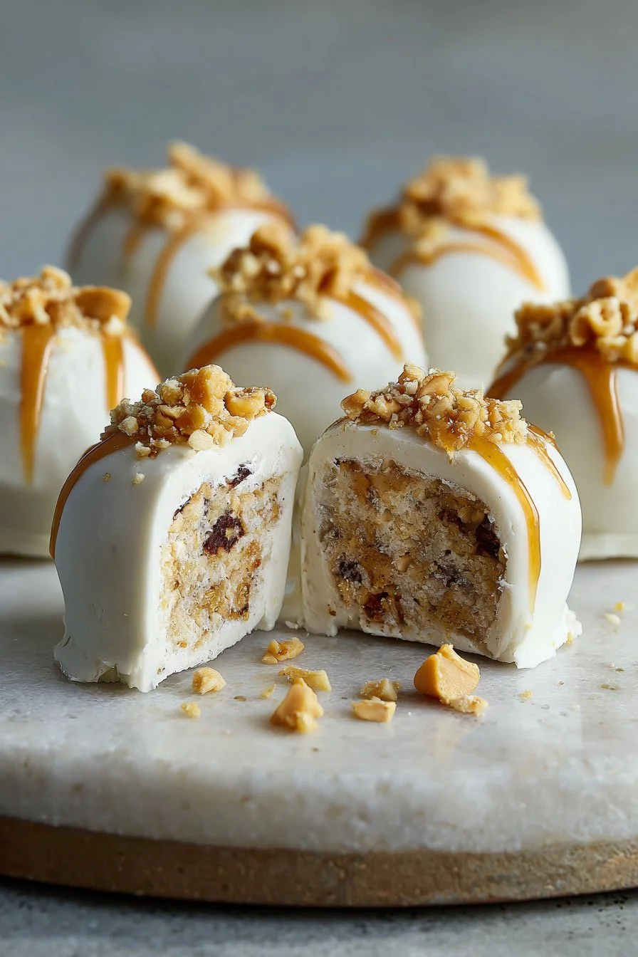 Bocados de Yogur Griego Congelado con Mantequilla de Cacahuate
