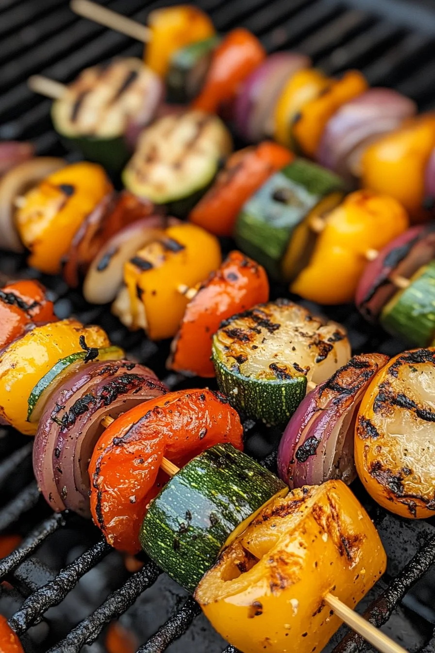 Brochetas de verduras a la parrilla