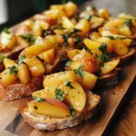 Bruschetta de Durazno