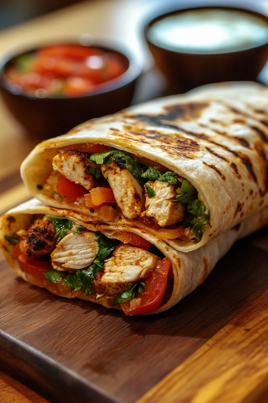 Burrito de Pollo a la Parrilla con Aderezo Chipotle Ranch