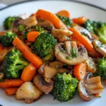 Champiñones Salteados con Brócoli