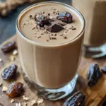 Chocolate Tahini Date Smoothies