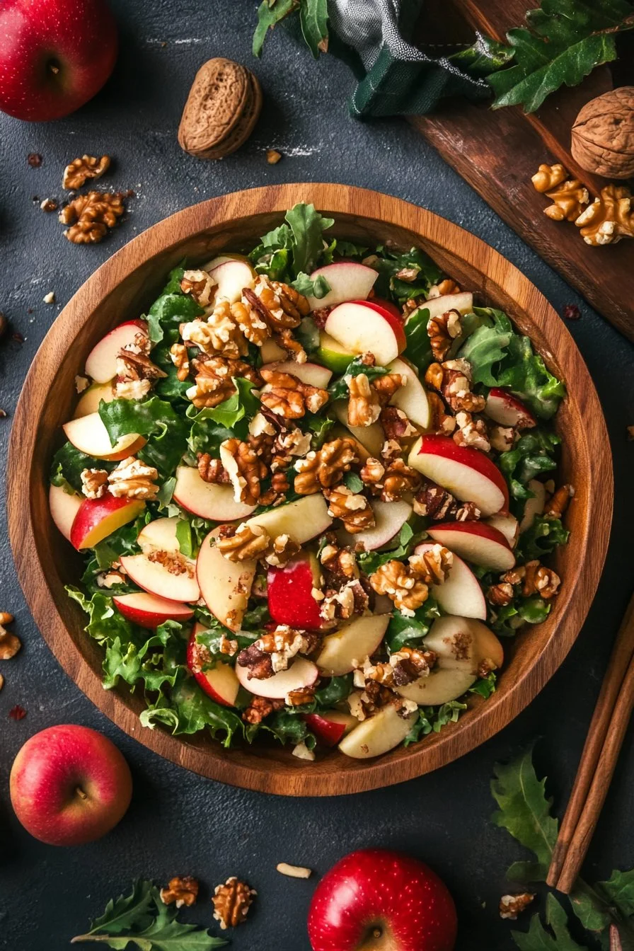 Christmas Apple and Walnut Salad