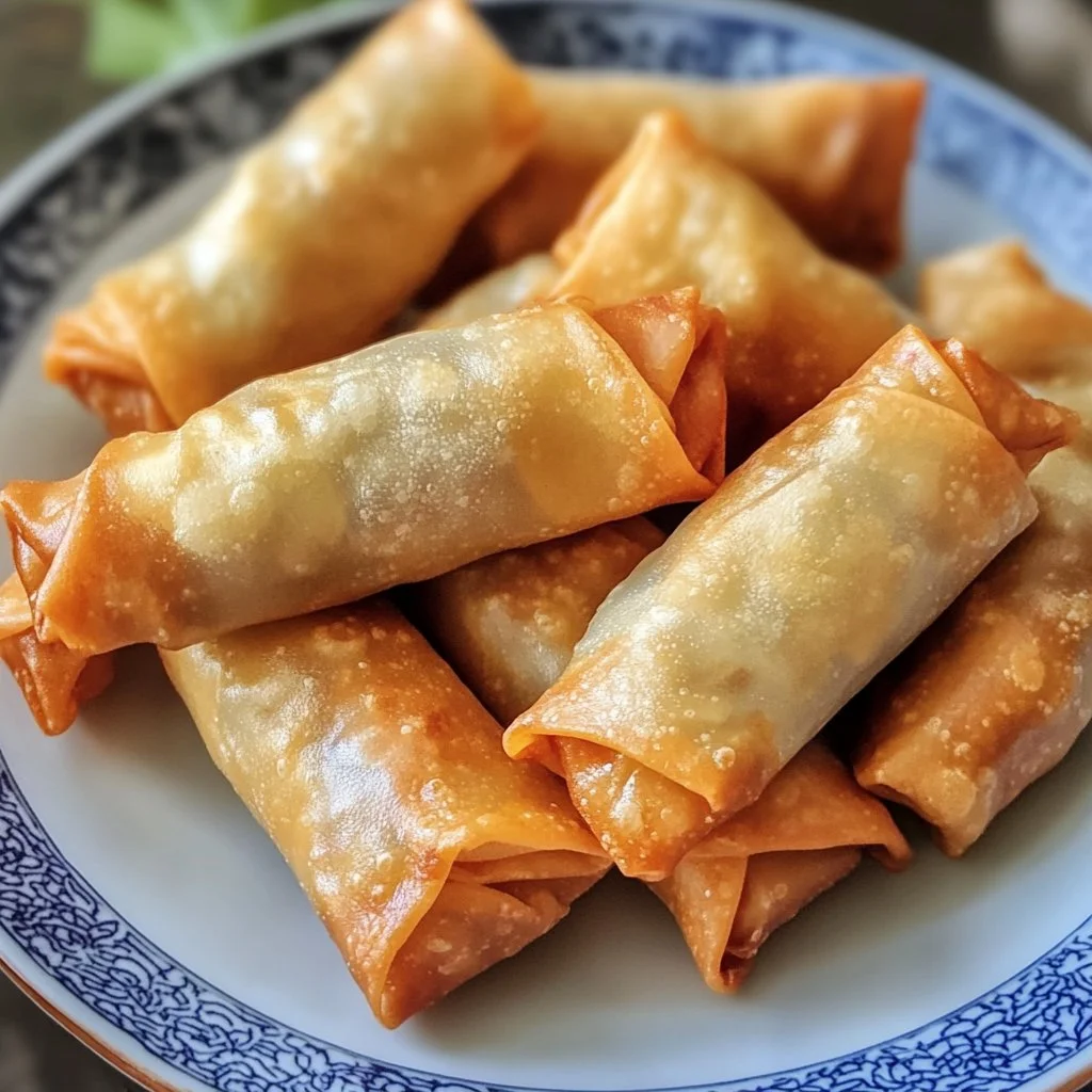 Homemade Chinese dumplings with brick pastry on a wooden table