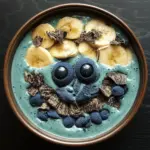 Cookie Monster Blue Spirulina Smoothie Bowl