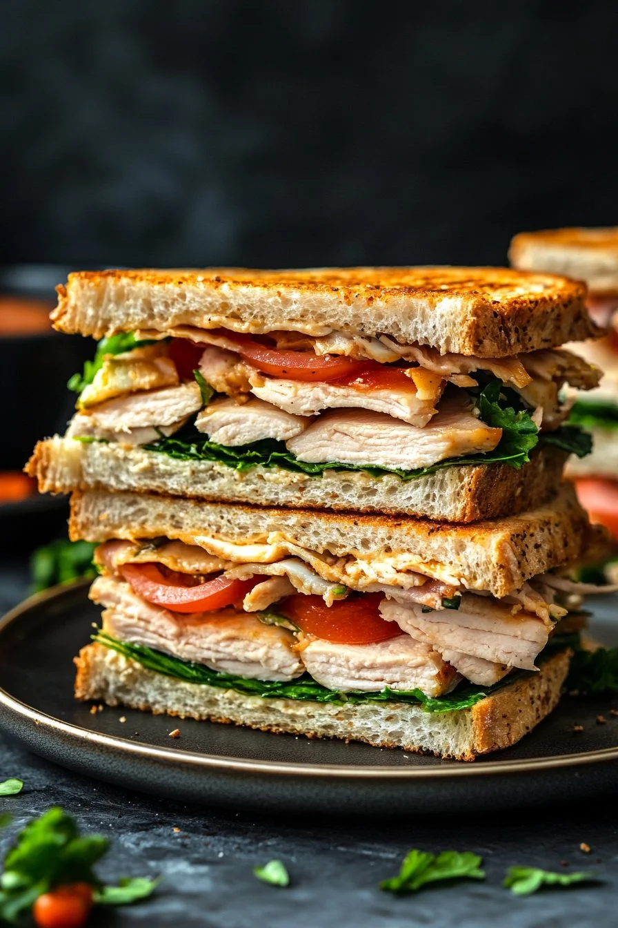 Crema de Pollo Casera para Sándwich