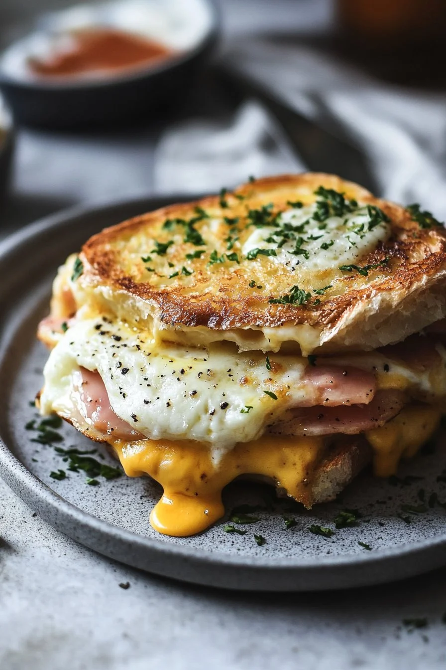 Croque Madame sin gluten