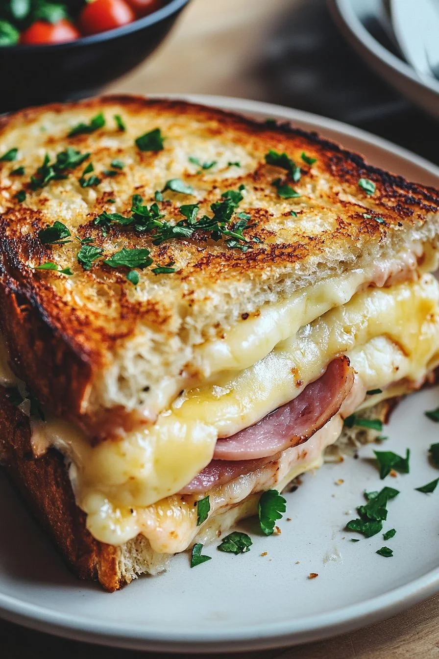 Croque Monsieur – Sándwich Clásico Francés de Jamón y Queso