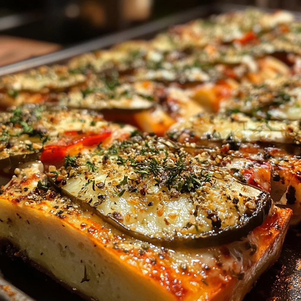 Delicious homemade Stromboli ready to be served with a side of marinara sauce.