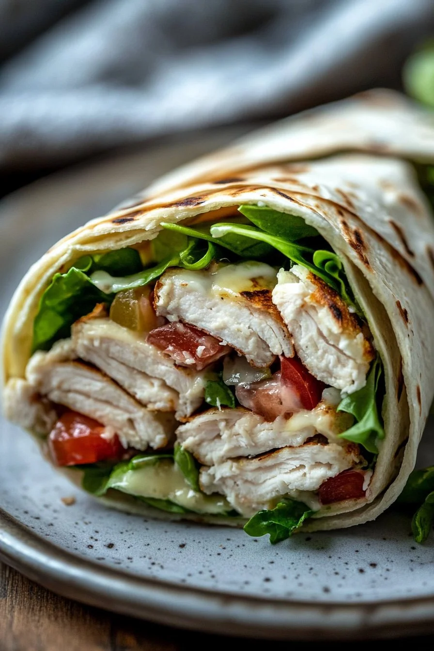 Easy Turkey Ranch Club Wrap