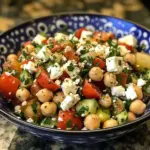 Ensalada Mediterránea de Garbanzos y Feta