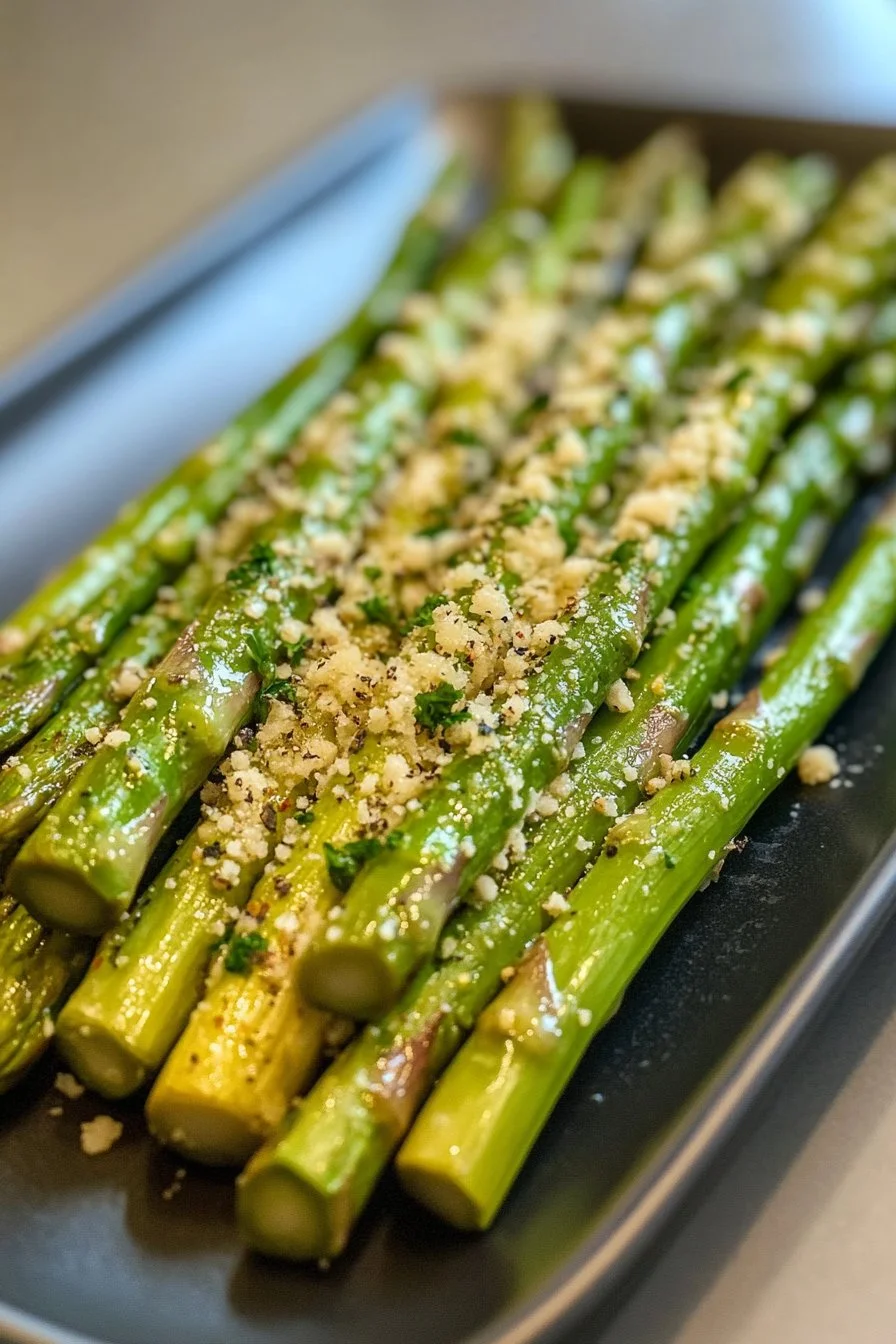 Espárragos al horno con parmesano