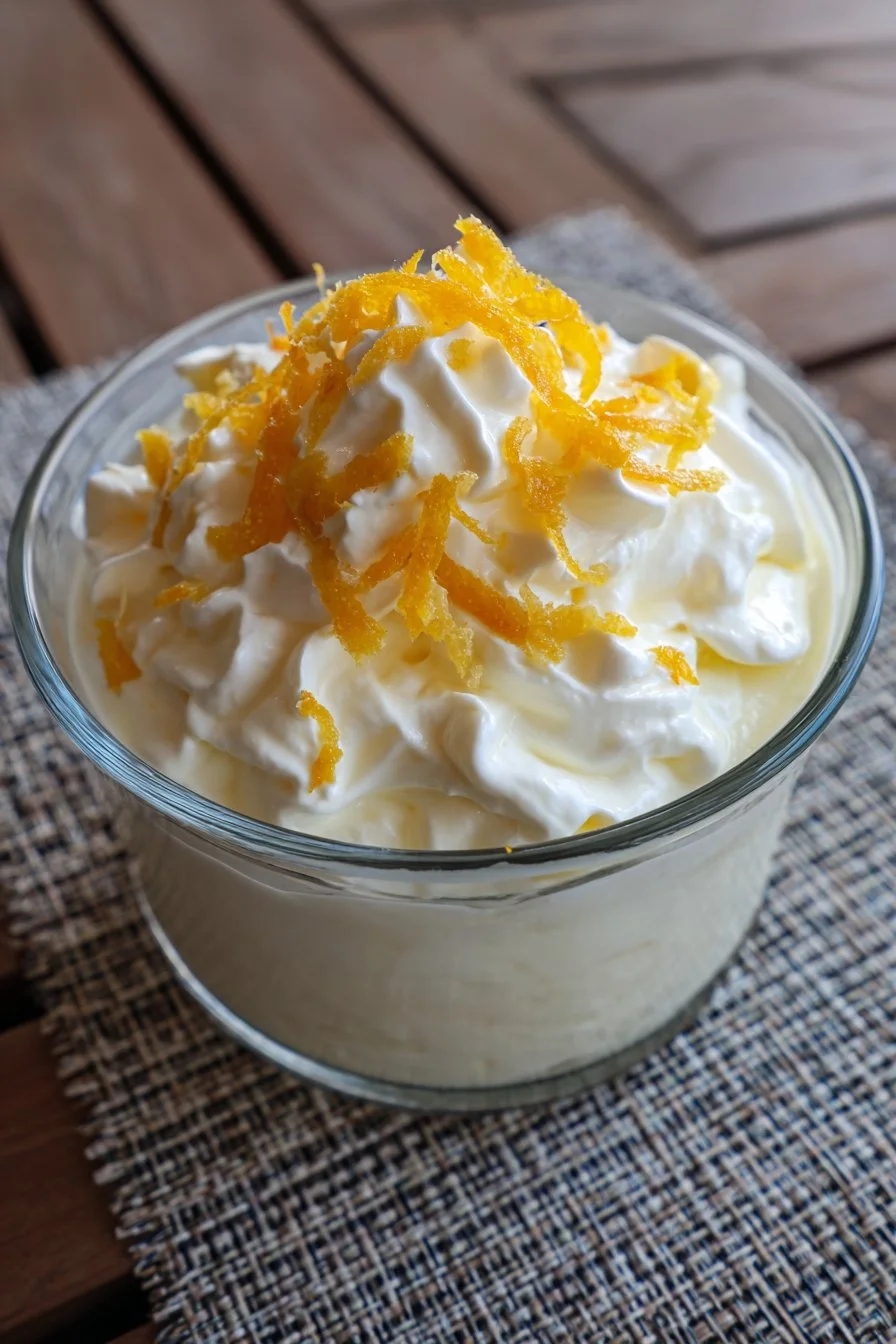 Fluff de Yogur Griego y Naranja